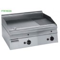 Fry top a gas Crystal Line Línea 600 FTRR70GG6