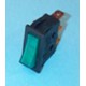 Interruptor unipolar piloto verde de lavadora Universal 11x30 mm