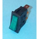 Interruptor unipolar piloto verde de lavadora Universal 11x30 mm
