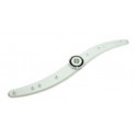 ANCASTOR Aspersor superior de lavavajillas compatible con Indesit LI645A, LL65EU, D61SP, DA635SP, DI62A, IDL57PT.2
