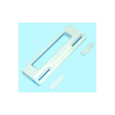 Kit tirador de puerta blanco 18,8x6,5 cm (Min: 9,5, Max 17 cm) de frigorífico Universal