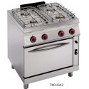 Cocina a gas Modular Zinco 7CBG14 (con Horno)