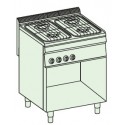 Cocina a gas + módulo bajo Crystal Line Línea 700 Basic EC70FSG7