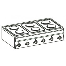 Cocina eléctrica Crystal Line Línea 600 PC105E62