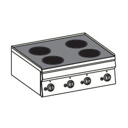 Cocina vitrocerámica Crystal Line Línea 600 PCC70E60