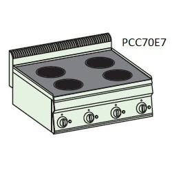 Cocina vitrocerámica Crystal Line Línea 700 PCC35E7