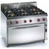 Cocina Mural a gas Granita 8CBG16XL 6 fuegos + Horno grande)