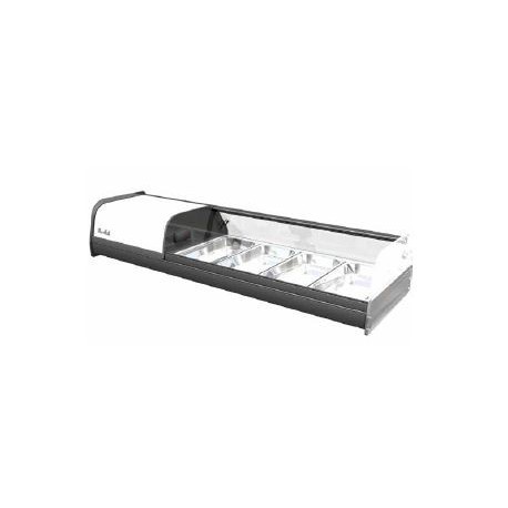 Vitrina Movilfrit ARGEN 4 BLANCA/NEGRA