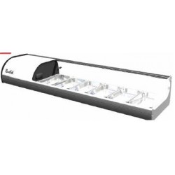 Vitrina Movilfrit ARGEN 8 BLANCO/NEGRO