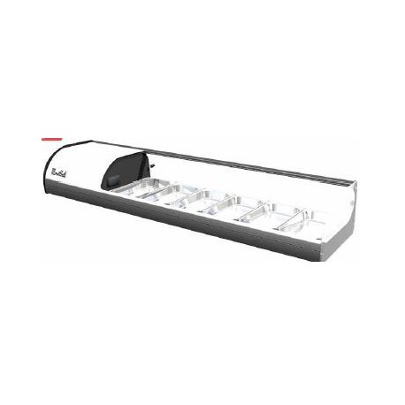 Vitrina Movilfrit ARGEN 8 BLANCO/NEGRO