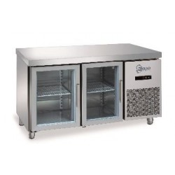 Mesa Refrigerada con Puerta de Cristal MCG 1500 C . Gama Style GN 1/1