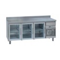 Mesas Refrigeradas con Puerta de Cristal MCG 2000 C. Gama Style GN 1/1 Zinco
