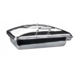 CHAFING de Tapa Autoportante con cristal. Zinco