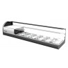 Vitrina Movilfrit ONIX 8 2 PISOS NEGRA/BLANCA/ROJA