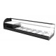 Vitrina Movilfrit ONIX 8 2 PISOS NEGRA/BLANCA/ROJA