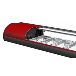 VItrina Onix 4 Sushi Negra/Blanca/Roja Movilfrit