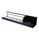Vitrina 6 Top Negra 2 Pisos. Movilfrit