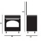 Cocina a gas Vitrokitchen RU9060B/RU9060N