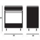 Cocina a gas Vitrokitchen MX96IB/IN