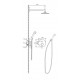 GRIFO MONOMANDO DOBLE EMPOTRADO PARA DUCHAS IRIS. NOVA