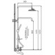 COLUMNA DE DUCHA EXTENSIBLE CLASSIC. NOVA