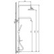 COLUMNA DUCHA MIXTA EXTENSIBLE. NOVA