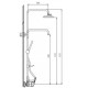 COLUMNA DE DUCHA EXTENSIBLE NORMA. NOVA