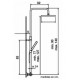 COLUMNA DE DUCHA MONOMANDO EXTENSIBLE TALIA. NOVA