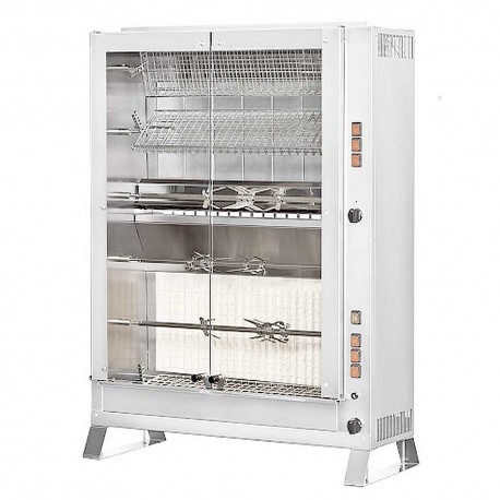 Asador eléctrico de 4, 6, 12, 18, 24 o 36 pollos. Zinco