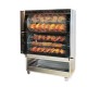 Asador doble tambor gas 42+42 pollos. Zinco