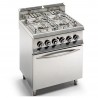 COCINA 4 FUEGOS GAS – CON HORNO. Serie 650 único Zinco.
