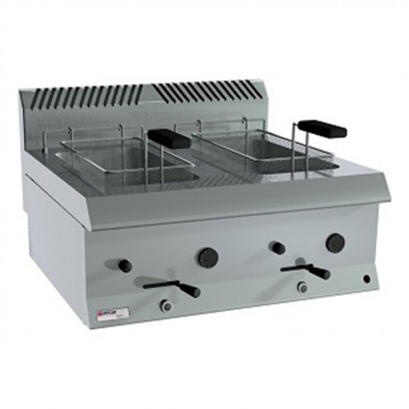 FREIDORA 8+8 LITROS TOP – GAS. Serie 650 único Zinco.