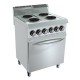 COCINA 4 FUEGOS CON HORNO – ELÉCTRICO. Serie 650 Único. Zinco