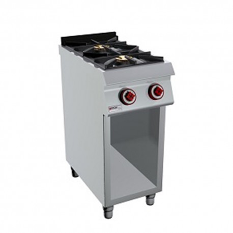 COCINA 2 FUEGOS BAJO LIBRE POTENCIADA – GAS. Serie 700 único potenciadas. Zinco