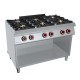COCINA 6 FUEGOS BAJO LIBRE POTENCIADA – GAS. Serie 700 único potenciadas. Zinco