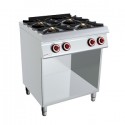 COCINA 4 FUEGOS BAJO LIBRE – GAS. Serie 700 único. Zinco