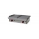 Plancha a gas combi.  40+40 y 40+60.Zinco