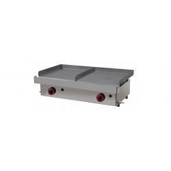 Plancha a gas combi.  40+40 y 40+60.Zinco