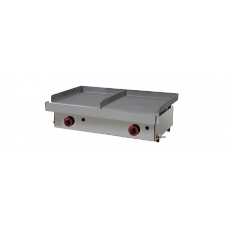 Plancha a gas combi.  40+40 y 40+60.Zinco