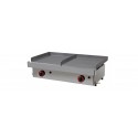 Plancha a gas combi.  40+40 y 40+60.Zinco