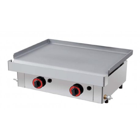 Plancha a gas.  60 y 80 cromo. 8 mm (30 mc) Zinco