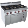 COCINA 6 FUEGOS CON HORNO – GAS. Serie 700 STILE Zinco
