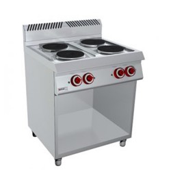 COCINA 4 PLACAS BAJO LIBRE – ELÉCTRICA. Serie 700 STILE Zinco
