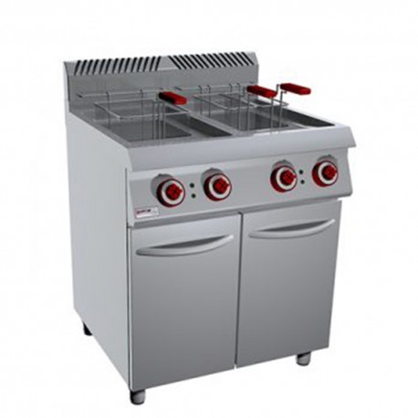 FREIDORA MUEBLE 17+17 LIT – ELÉCTRICA. Serie 700 STILE Zinco