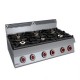 COCINA 4/6 FUEGOS TOP – GAS. Serie 980 STILE. Zinco