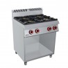 COCINA 4 FUEGOS BAJO LIBRE – GAS. Serie 980 STILE. Zinco