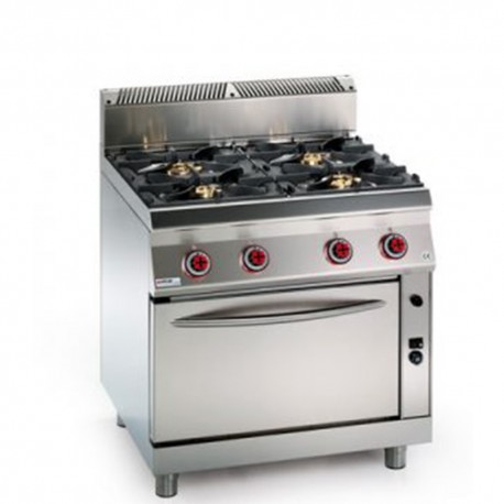 COCINA 6 FUEGOS BAJO LIBRE – GAS. Serie 980 STILE. Zinco