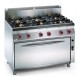 COCINA 6 FUEGOS CON HORNO MAXI – GAS. Serie 980 STILE. Zinco