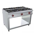 PASANTE 6 FUEGOS BAJO LIBRE – GAS. Serie 980 STILE. Zinco