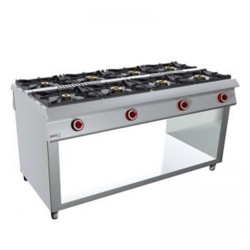 PASANTE 8 FUEGOS BAJO LIBRE – GAS. Serie 980 STILE. Zinco